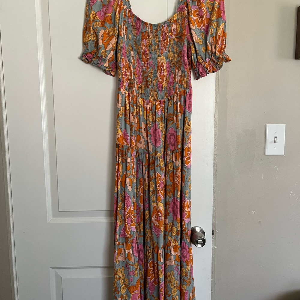 Floral Multicolor Maxi Dress